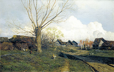 Savvinskaya Sloboda near Zvenigorod, 1884 by Isaac Levitan | Painting Reproduction