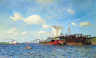 Fresh Wind on the Volga, 1895 | Isaac Levitan | Painting Reproduction