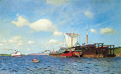 Fresh Wind on the Volga, 1895 by Isaac Levitan | Painting Reproduction