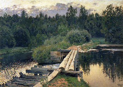 At the Shallow | Isaac Levitan | Painting Reproduction