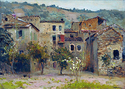 Near Bordighera. North Italy, 1890 by Isaac Levitan | Painting Reproduction