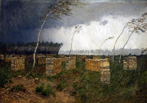 Sturm. Regen, 1899 | Isaac Levitan | Gemälde Reproduktion