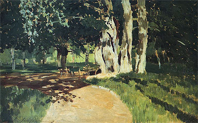 In the Park, 1895 | Isaac Levitan | Gemälde Reproduktion