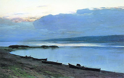 Evening on Volga, 1888 by Isaac Levitan | Painting Reproduction