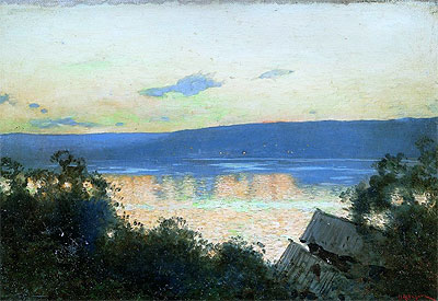 Evening on Volga, 1888 | Isaac Levitan | Gemälde Reproduktion