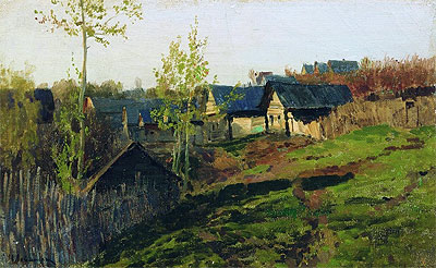 The Log Huts Shined by the Sun, 1889 | Isaac Levitan | Painting Reproduction