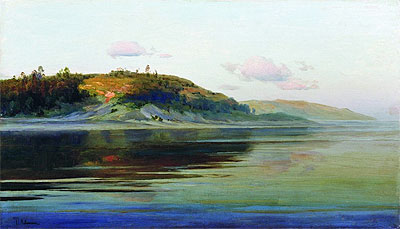 Summer Evening. River, c.1890/96 | Isaac Levitan