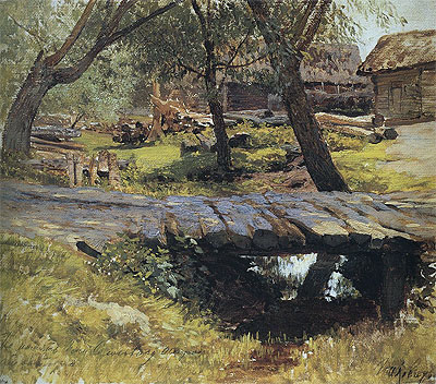The Bridge. Savvinskaya Sloboda, 1884 | Isaac Levitan | Gemälde Reproduktion