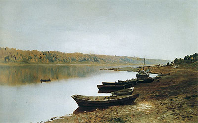 On Volga, c.1887/88 | Isaac Levitan | Gemälde Reproduktion