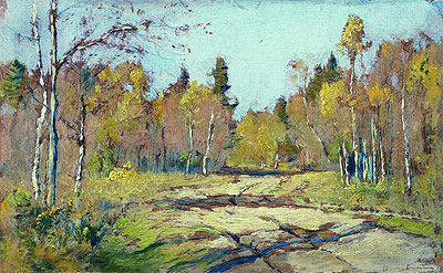 Autumn Sunny Day, c.1897/98 | Isaac Levitan | Gemälde Reproduktion