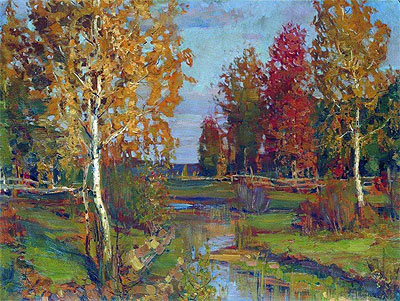 Autumn, a.1890 | Isaac Levitan | Gemälde Reproduktion