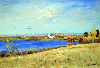 Autumn. River, c.1898/99 | Isaac Levitan | Gemälde Reproduktion