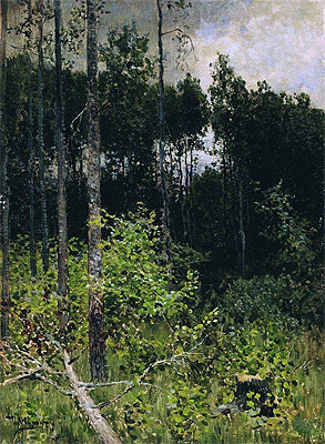 Aspen. Grey Day, 1884 | Isaac Levitan | Gemälde Reproduktion