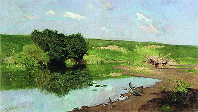Landschaft, 1883 | Isaac Levitan | Gemälde Reproduktion