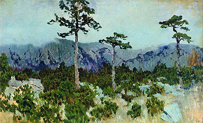 Three Pines, 1886 | Isaac Levitan | Gemälde Reproduktion