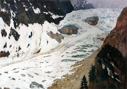  Alpen. Schnee, 1897 | Isaac Levitan | Gemälde Reproduktion