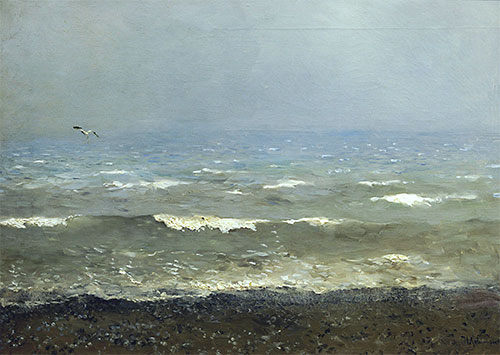 Coast of Mediterranean Sea, 1890 by Isaac Levitan | Painting Reproduction