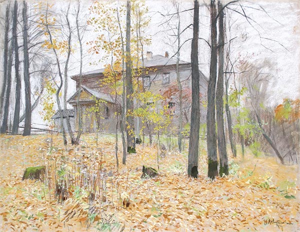 Herbst. Herrenhaus, 1894 | Isaac Levitan | Gemälde Reproduktion