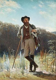 Porträt des Künstlers Ivan Ivanovich Shishkin, 1873 von Ivan Kramskoy | Gemälde-Reproduktion