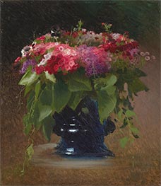 Bouquet of Flowers. Phlox, 1884 by Ivan Kramskoy | Painting Reproduction