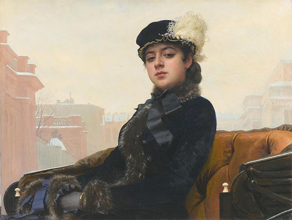 Unknown Woman, 1883 | Ivan Kramskoy | Painting Reproduction