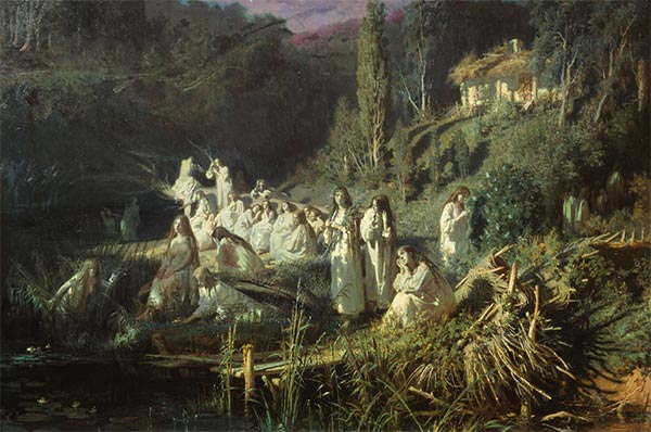 The Mermaids, 1871 by Ivan Kramskoy | Canvas Print