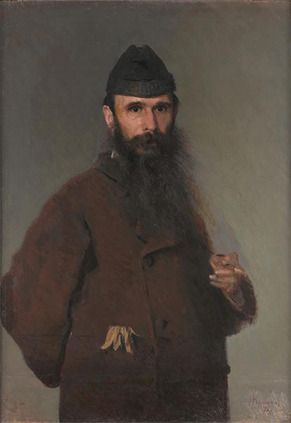 Portrait of the Artist Alexander Litovchenko, 1878 | Ivan Kramskoy | Painting Reproduction