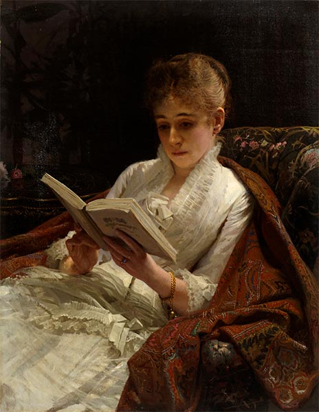 Porträt einer Frau, 1881 | Ivan Kramskoy | Gemälde Reproduktion