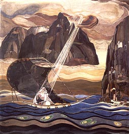 Legend of the Holy Mountain, 1926 von Ivan Milev | Gemälde-Reproduktion