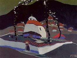 The Chapel of the Maglizh Monastery, 1925 von Ivan Milev | Gemälde-Reproduktion