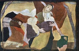Madonna of the Field, 1925 by Ivan Milev | Painting Reproduction