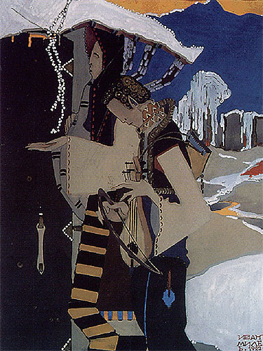 Violinist, House Does Not Feed, 1923 | Ivan Milev | Gemälde Reproduktion