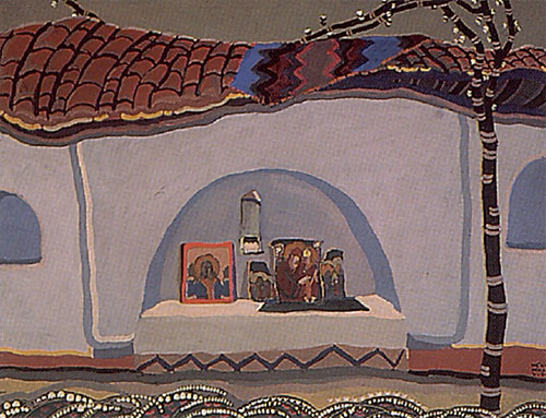 The Maglizh Monastery I, 1925 | Ivan Milev | Gemälde Reproduktion