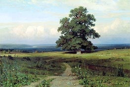 Amidst the Spreading Vale (Among a Valley...), 1883 von Ivan Shishkin | Gemälde-Reproduktion