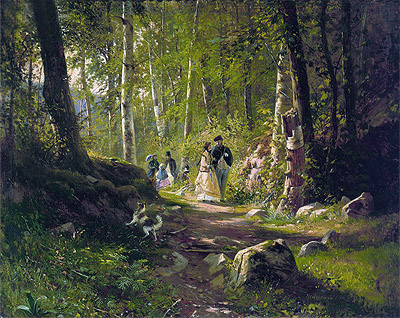 A Walk in the Forest, 1869 | Ivan Shishkin | Painting Reproduction