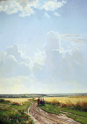 Noon in the Neighbourhood of Moscow, 1869 | Ivan Shishkin | Gemälde Reproduktion