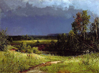 Gathering Storm, 1884 | Ivan Shishkin | Painting Reproduction