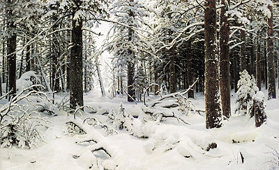 Winter, 1890 | Ivan Shishkin | Gemälde Reproduktion