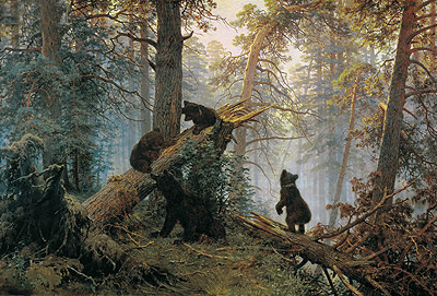 Morning in a Pine Forest, 1889 | Ivan Shishkin | Gemälde Reproduktion