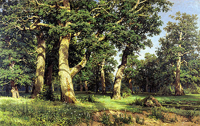 Oak Grove, 1887 | Ivan Shishkin | Gemälde Reproduktion