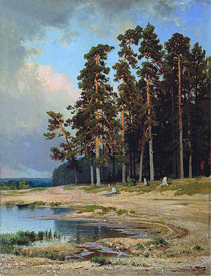 The Forest, 1885 | Ivan Shishkin | Gemälde Reproduktion