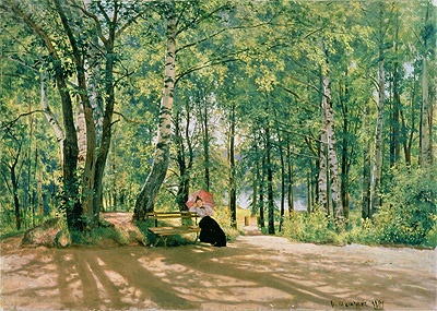 At the Summer Cottage, 1894 | Ivan Shishkin | Gemälde Reproduktion