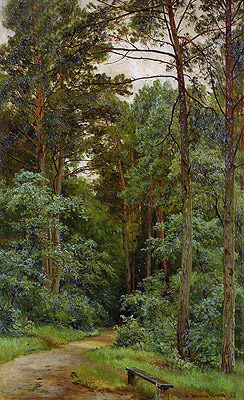 In the Woods, 1893 | Ivan Shishkin | Gemälde Reproduktion