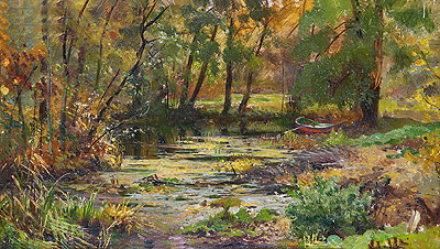 Flussüberlauf | Ivan Shishkin | Gemälde Reproduktion