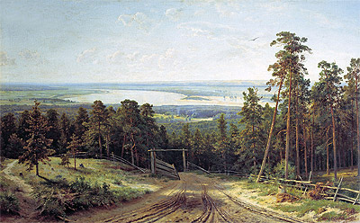 Kama near Yelabuga, 1895 | Ivan Shishkin | Gemälde Reproduktion