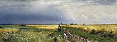 Road in the Rye, 1866 | Ivan Shishkin | Gemälde Reproduktion