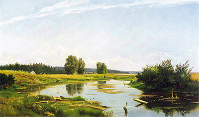 Landscape with a Lake, 1886 | Ivan Shishkin