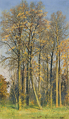 Rowan Trees in Autumn, 1892 | Ivan Shishkin | Painting Reproduction