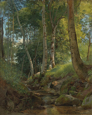 The Brook, undated | Ivan Shishkin | Gemälde Reproduktion