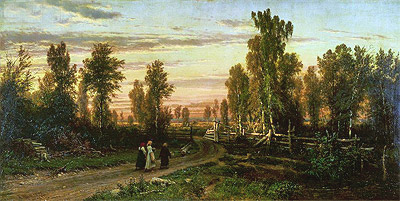 Abend, 1871 von Ivan Shishkin | Gemälde-Reproduktion